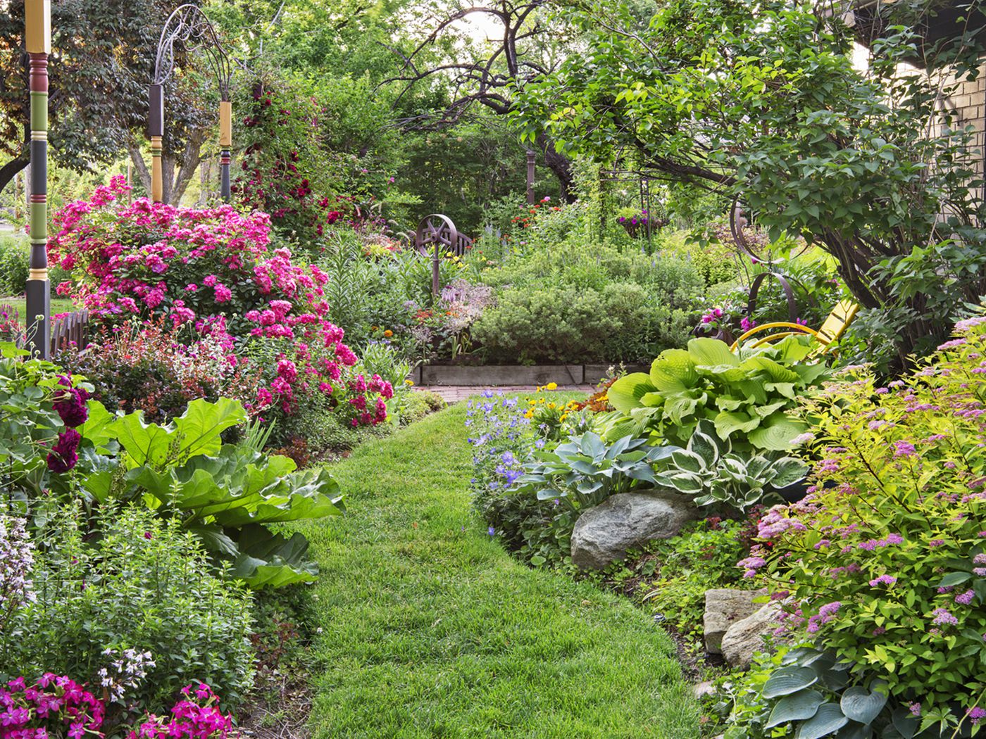 A lush garden that has been cared for